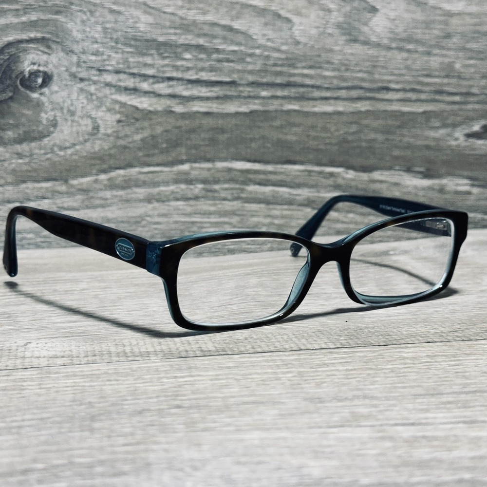 Coach HC6040 Brooklyn Eyeglass Frames 52-16-135 Dark Tortoise Teal 5116 Womens